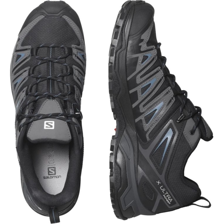 Black Salomon X Ultra Pioneer CSWP Men's Hiking Shoes | PH 76932R